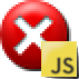 JavaScript error icon